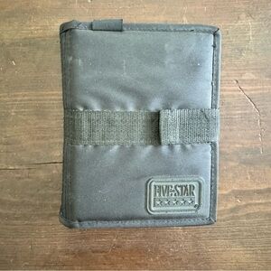 Five Star by Mead Mini Zippered Day Planner Binder Black 90s